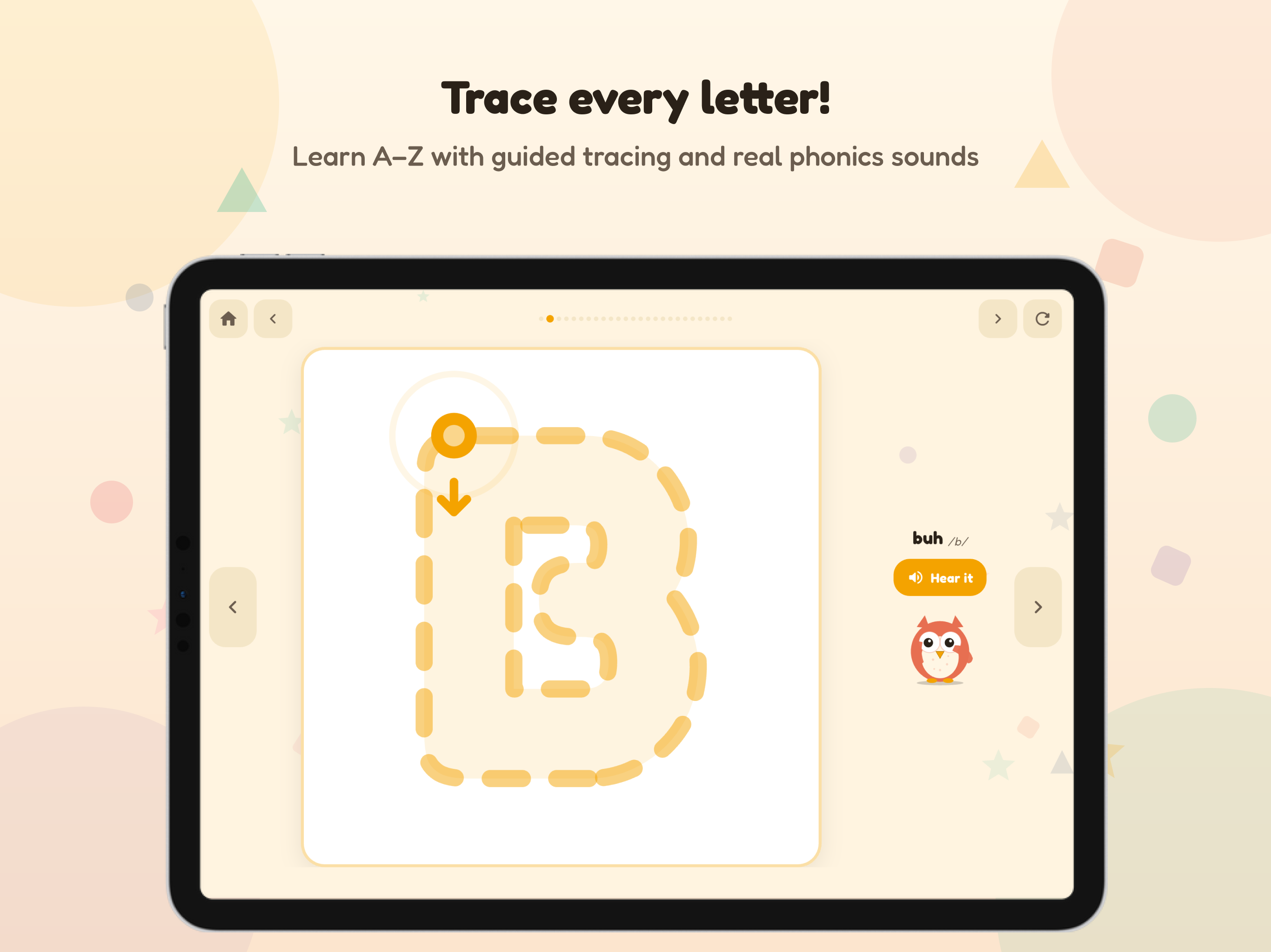Trace every letter!